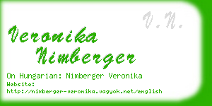 veronika nimberger business card